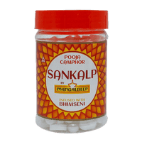 Mangaldeep Sankalp Pooja Camphor - Infused With Bhimseni, 100g Jar