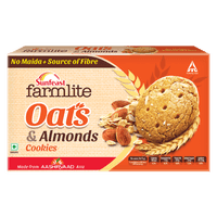 Sunfeast Farmlite Oats & Almonds Cookies, 300g