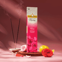 Mangaldeep Flora Rose Incense Sticks - Refreshing and Long Lasting Fragrance - 115 Gms