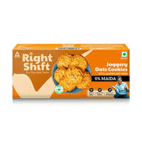 Right Shift Jaggery Oats Cookies, With almonds and seeds,25g