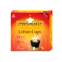 Mangaldeep Loban Cups - For Purification Of Home - 12 Cups