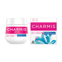 Charmis Daily Nourishing Soft Cream with Vitamin C, Saffron Extracts and SPF 30 for glowing and moisturized skin, 200 ml