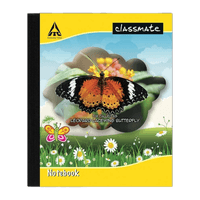 Classmate Notebook,  19.0 cm x 15.5 cm,  172 pages,  Four Lines Without Gap, Hard Cover