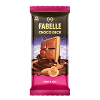 Fabelle Choco Deck Fruit and Nut Chocolate Bar 128g