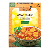 Kitchens of India Ready to Eat MATAR PANEER  - Heat and Eat, Indian Meal
