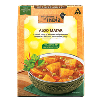 Kitchens of India Ready to Eat ALOO MUTTER - Heat and Eat, Indian Meal