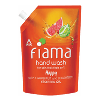 Fiama Happy moisturising Handwash with Grapefruit & Bergamot essential oil, 350ml refill pouch
