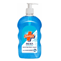 Savlon Hexa Advanced Hand Sanitizer Liquid  Pump Pack, 70% Alcohol based with Chlorhexidine Gluconate (CHG), 500ml