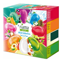 Fiama Gel Bathing Bar Mega Celebration pack, with 8 unique gel bars, with skin conditioners for moisturized skin, 125g soap (Pack of 8)