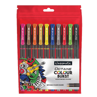 Classmate Octane Gel Colour Burst- Multicolour (Pack of 10)