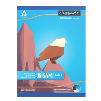 Classmate Origami, Soft Cover Note Book for students, 24 cm x 18 cm, Unruled, 172 Pages