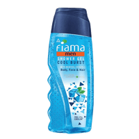 Fiama Men Cool Burst Shower Gel, body wash with skin conditioners & menthol crystal for cool & moisturized skin, 250ml bottle