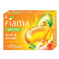Fiama Gel Bar Peach and Avocado, with skin conditioners for moisturized skin 125g soap (Pack of 6)
