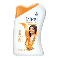 Vivel Body Wash, Glycerin & Honey Shower Gel, 200 ml
