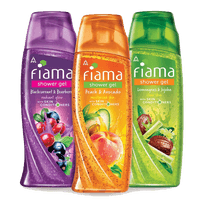 Fiama Shower Gel Blackcurrant & Bearberry, Peach & Avocado, Lemongrass & Jojoba 250ml bodywash with skin conditioners, Combo pack of 3
