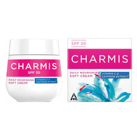 Charmis Daily Nourishing Soft Cream with Vitamin C, Saffron Extracts and SPF 30 for glowing and moisturized skin, 200 ml
