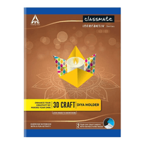 Classmate 3D Craft notebooks,  24.0 cm x 18.0 cm,  172 pages,  Unruled, Soft cover