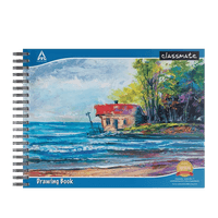 Classmate Drawing Book with Side Spiral,  27.5 cm x 34.7 cm,  40 pages,  Unruled,