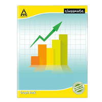 Classmate Graph Book,  28.0 cm x 22.0 cm,  64 pages,  Graph (Square - 1 Mm/Single Line)