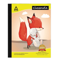 Classmate Notebook,  19.0 cm x 15.5 cm,  172 pages,  Square - 9 Mm (21 Squares), Hard Cover