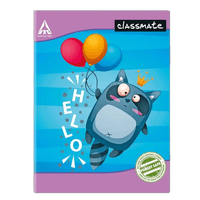 Classmate Notebook,  21.0 cm x 17.0 cm,  96 pages,  Unruled, Soft Cover