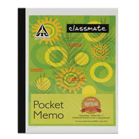 Classmate Pocket Memo,  10.0 cm x 8.2 cm,  120 pages,  Single Line