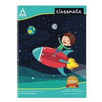 Classmate Notebook,  19.0 cm x 15.5 cm,  92 pages,  Unruled, Soft Cover