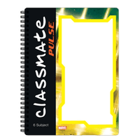 Classmate Pulse Interchangeable 6 Subject Notebook , 24.0 cm x 18.0 cm, 300 pages, Single Line