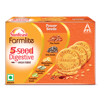 Sunfeast Farmlite 5 Seed Digestive Biscuit 250g, High fibre, Goodness of 5 Power Seeds and Wheat Fibre