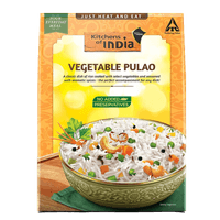 Kitchens of India Ready Meals VEGETABLE PULAO - Heat and Eat, Indian Meal