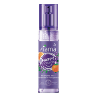 Fiama Happy Naturals Perfume Mists, Lavendar & Tangerine with floral and citrusy notes, 85% Natural origin content, skin friendly PH, long lasting fragrance, 120ml bottle